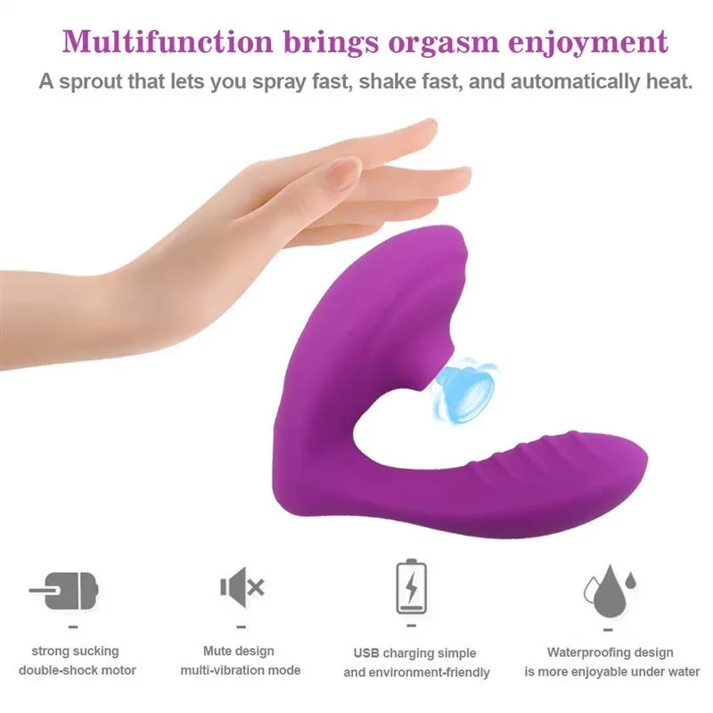 Wearable G-spot Vibrator Clit Suction Toy 3 Wearable G-spot Vibrator Clit Suction Toy 3