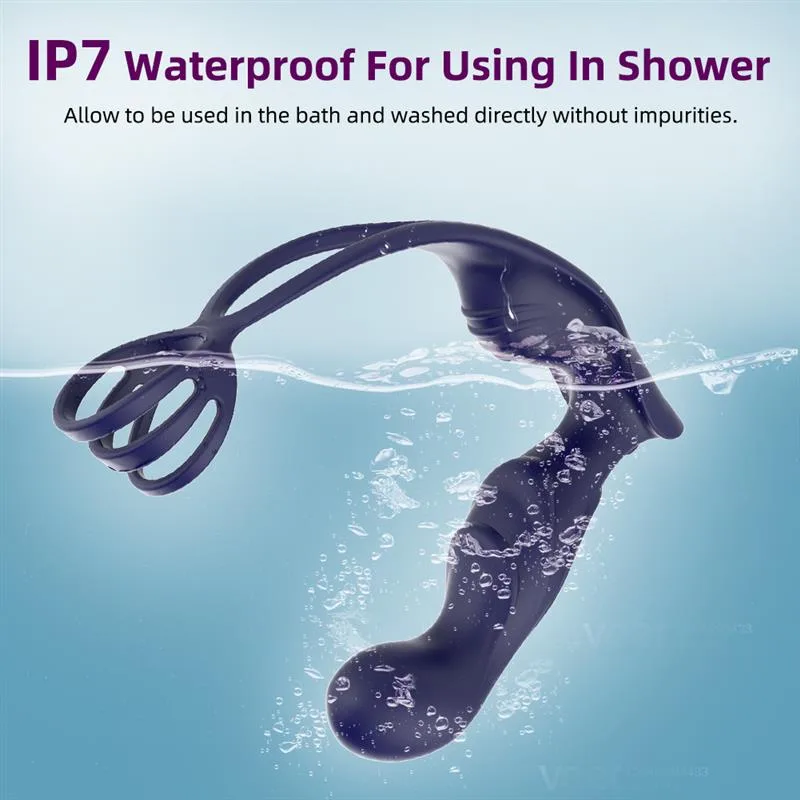 Dual Stimulation 12 Vibration Men Prostate Massager 4 Dual Stimulation 12 Vibration Men Prostate Massager 4