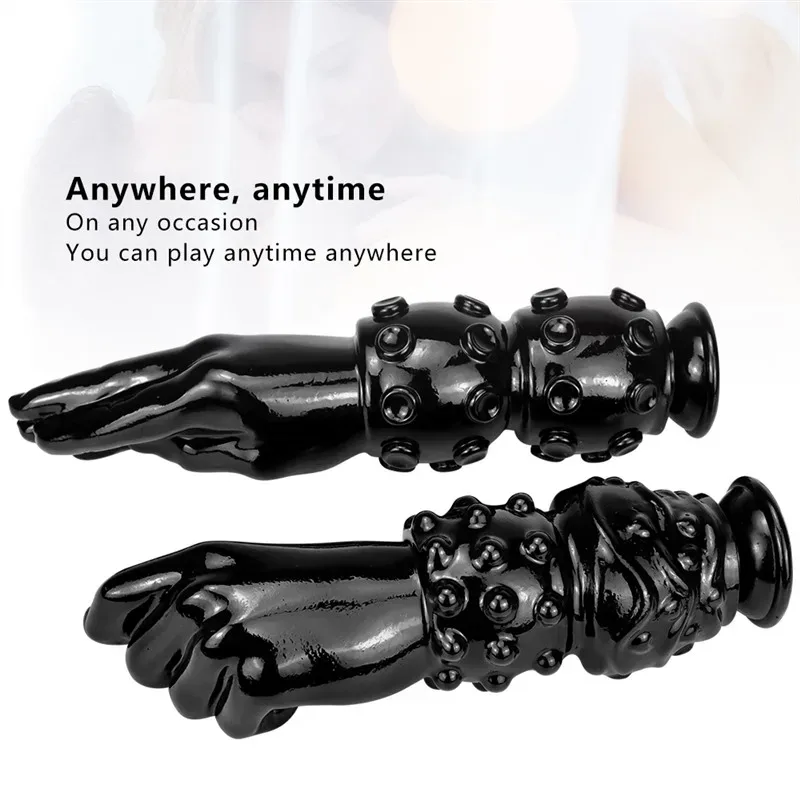 10/12 IN Huge Black PVC Fist Anal Dildo Butt Plug 4 10/12 IN Huge Black PVC Fist Anal Dildo Butt Plug 4