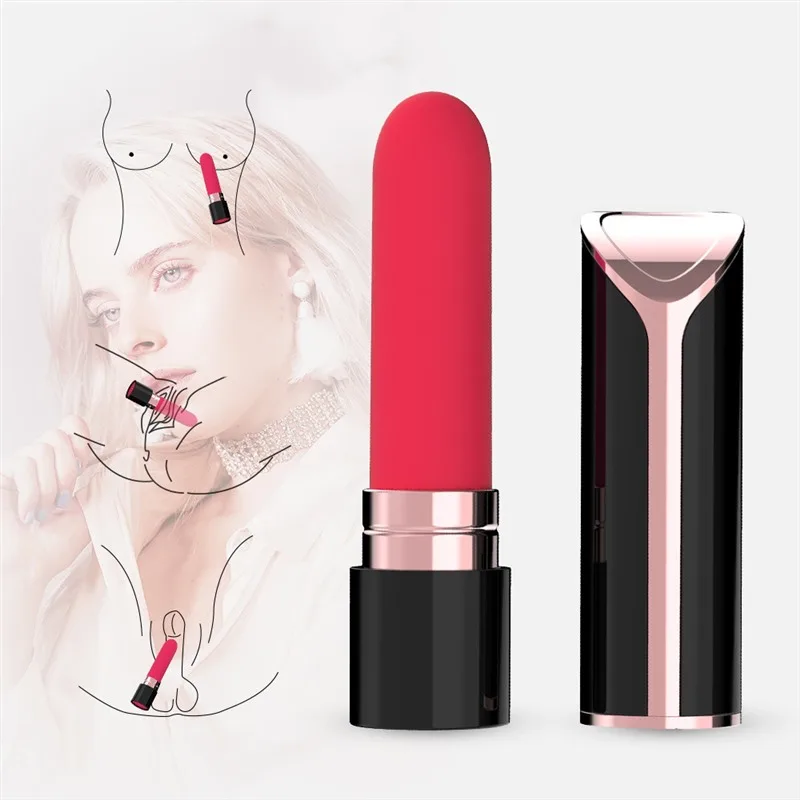 Discreet 10 Vibration Lipstick Vibrator for Women 2 Discreet 10 Vibration Lipstick Vibrator for Women 2