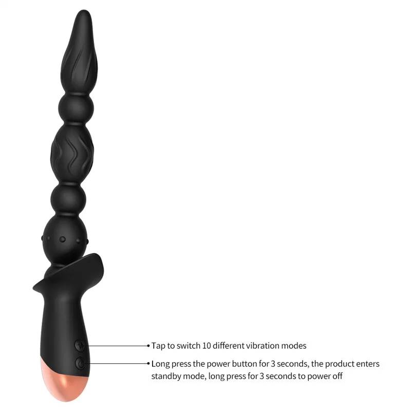10 Vibration Anal Beads Vibrator for Men and Women 4 10 Vibration Anal Beads Vibrator for Men and Women 4