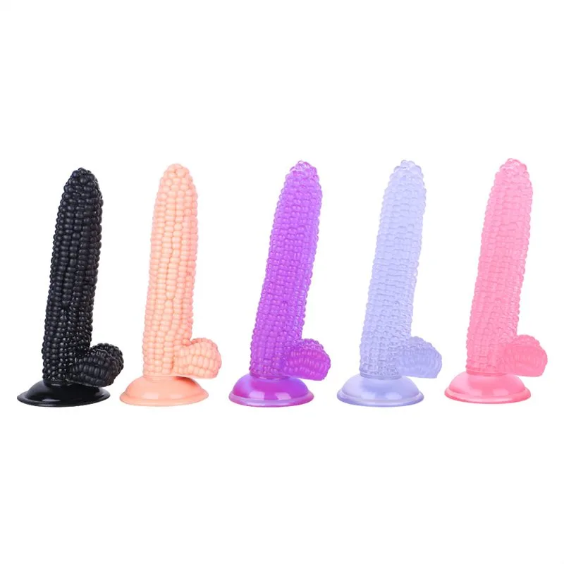 7.5 IN Suction Cup PVC Corn Dildo 2 7.5 IN Suction Cup PVC Corn Dildo 2