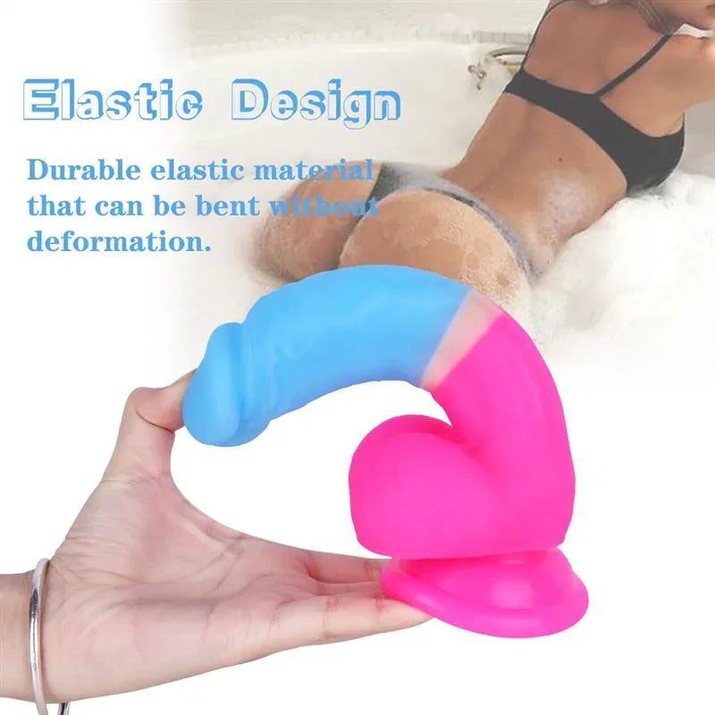 7.5 IN Colors Silicone Dildo Lesbian Strap On Harness Kit 5 7.5 IN Colors Silicone Dildo Lesbian Strap On Harness Kit 5