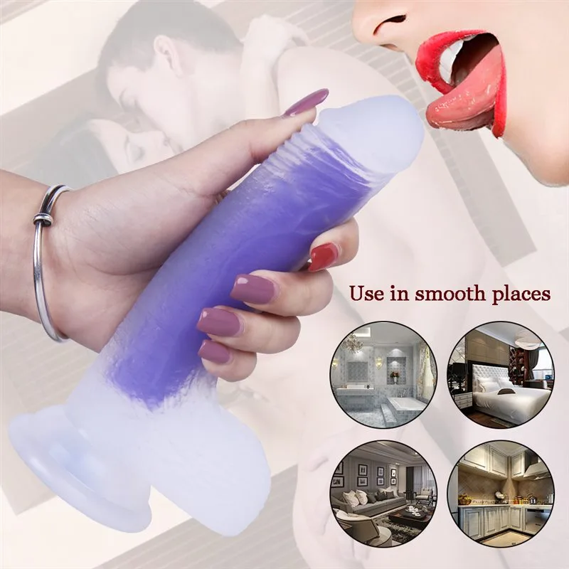 7 IN Small Starter Silicone Luminous Dildo 6 7 IN Small Starter Silicone Luminous Dildo 6