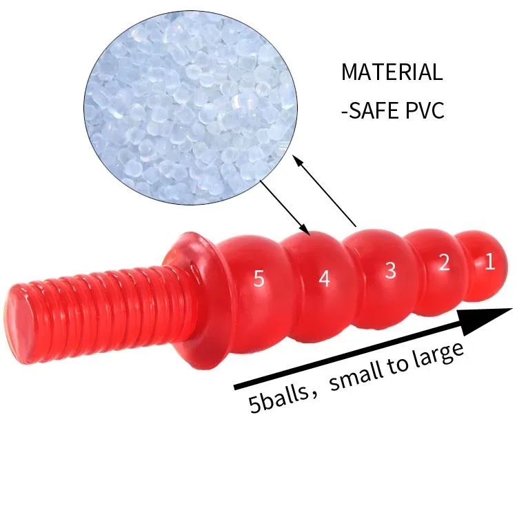 11 IN Red Sword PVC Dildo Anal Beads 3 11 IN Red Sword PVC Dildo Anal Beads 3