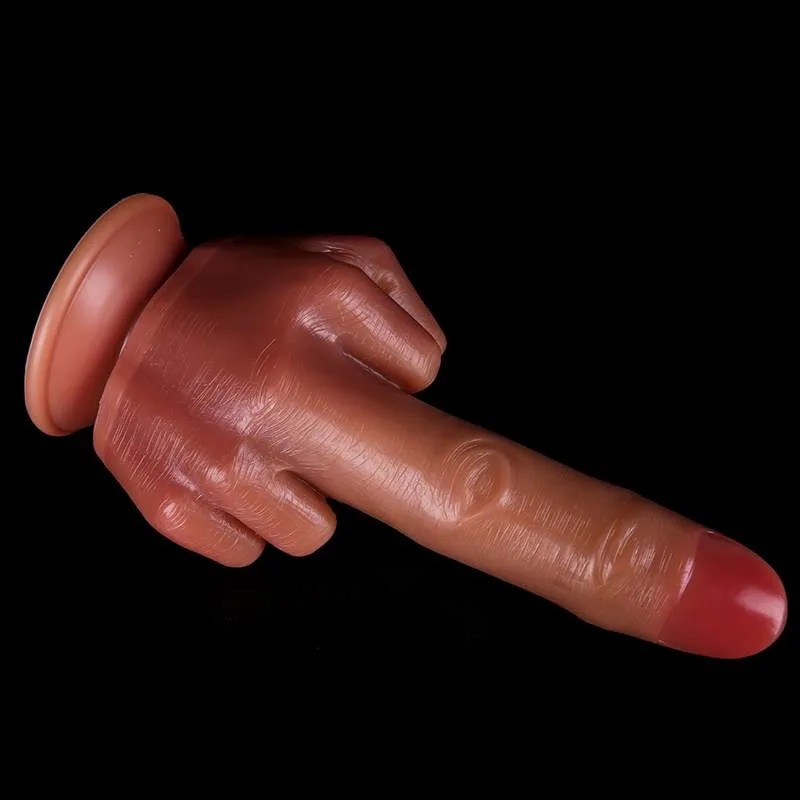 9 IN Realistic Silicone Finger Dildo Anal Plug 6 9 IN Realistic Silicone Finger Dildo Anal Plug 6
