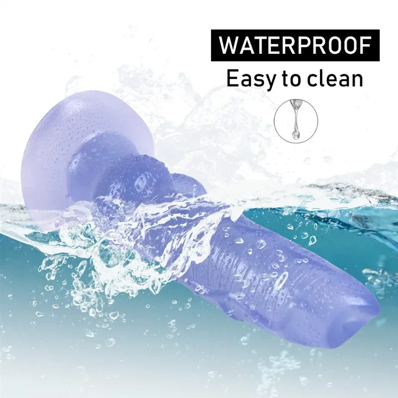 8 IN Dog Knot Dildo Deluxe Glitter Strap-On Harness Kit 10 8 IN Dog Knot Dildo Deluxe Glitter Strap-On Harness Kit 10