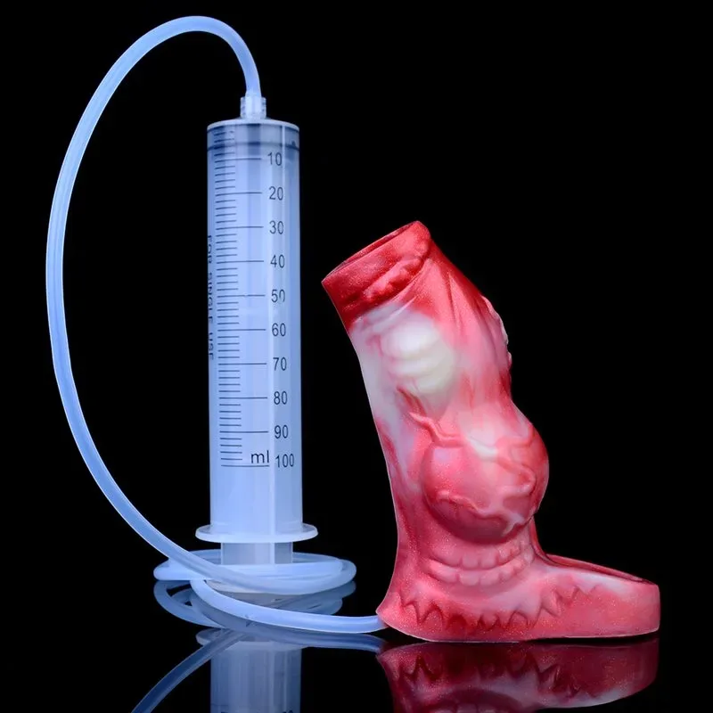 4.9 / 5.6 IN Ejaculating Fantasy Knot Sleeve Open Head Penis Extension 12 4.9 / 5.6 IN Ejaculating Fantasy Knot Sleeve Open Head Penis Extension 12