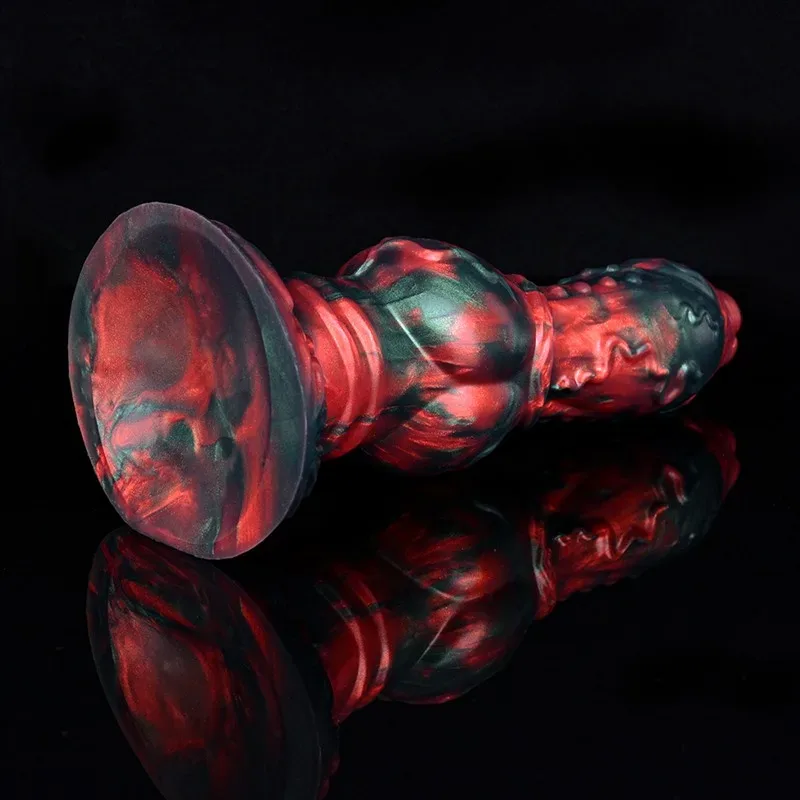 9 IN Dog Dildo with Large Knot Soft Silicone Animal Sex Toy 7 9 IN Dog Dildo with Large Knot Soft Silicone Animal Sex Toy 7