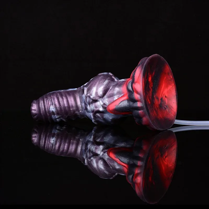 7.7 IN Ejaculating Dog Knot Dildo Squirting Animal Penis 10 7.7 IN Ejaculating Dog Knot Dildo Squirting Animal Penis 10