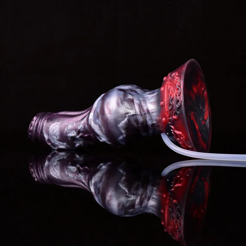 7.9 IN Ejaculating Dog Dildo Large Knot Squirting Sex Toy 9 7.9 IN Ejaculating Dog Dildo Large Knot Squirting Sex Toy 9