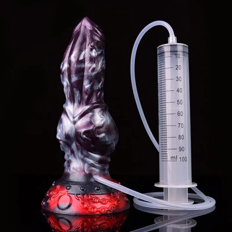 7.9 IN Ejaculating Dog Dildo Large Knot Squirting Sex Toy 3 7.9 IN Ejaculating Dog Dildo Large Knot Squirting Sex Toy 3