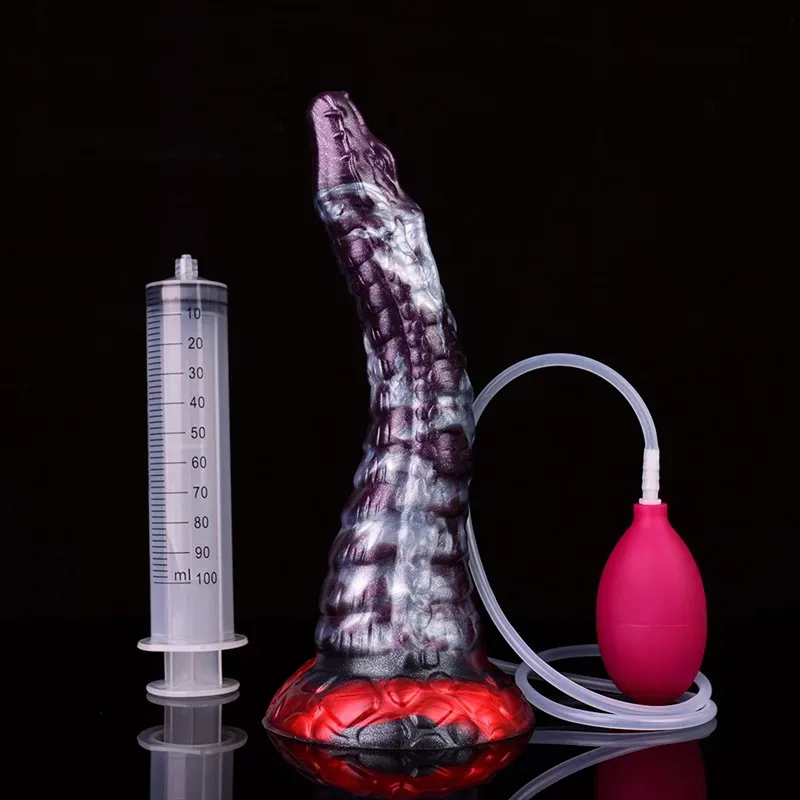 9.8 IN Ejaculating Dragon Dildo Soft Animal Shaped Adult Toy 2 9.8 IN Ejaculating Dragon Dildo Soft Animal Shaped Adult Toy 2