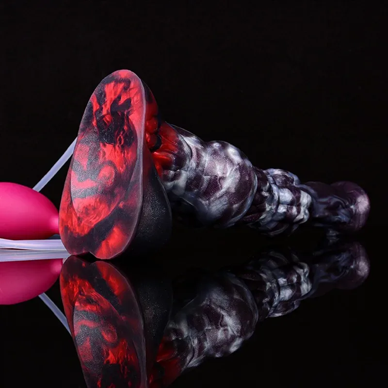 10.2 IN Ejaculating Knotted Horse Dildo Silicone Flexible Animal Penis 9 10.2 IN Ejaculating Knotted Horse Dildo Silicone Flexible Animal Penis 9