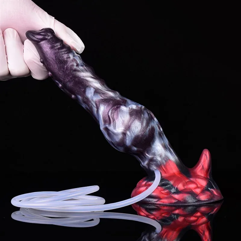 7.7 IN Ejaculating Dog Knot Dildo Squirting Animal Penis 13 7.7 IN Ejaculating Dog Knot Dildo Squirting Animal Penis 13