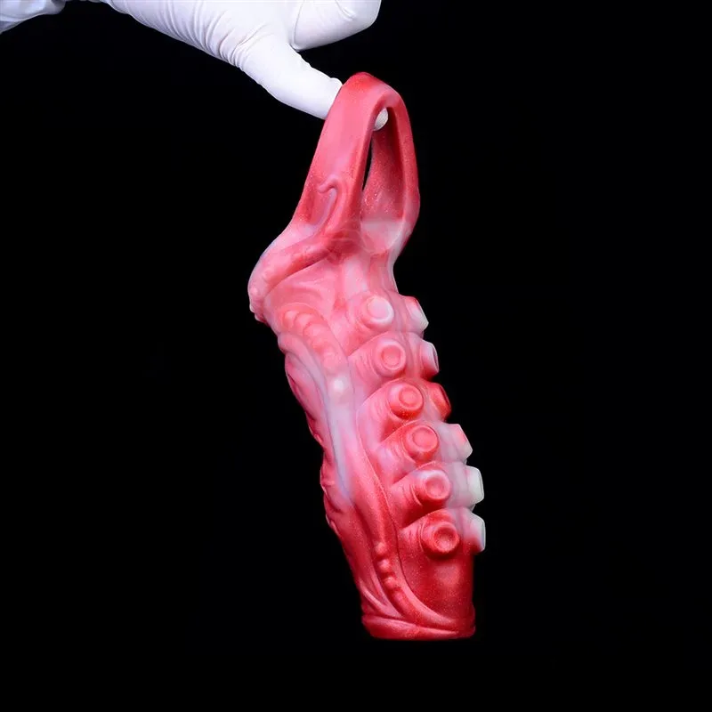 4.9 / 5.5 IN Ejaculating Tentacle Penis Extension Silicone Cock Sleeve 7 4.9 / 5.5 IN Ejaculating Tentacle Penis Extension Silicone Cock Sleeve 7