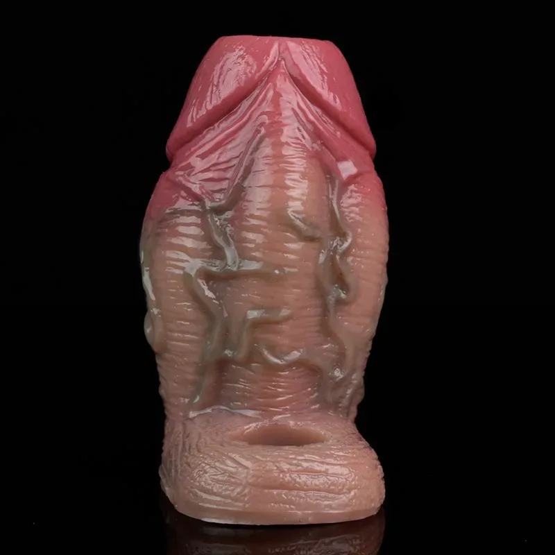 4.5 IN Cock Sleeve Thick Open Head Best Silicone Penis Extension 5 4.5 IN Cock Sleeve Thick Open Head Best Silicone Penis Extension 5