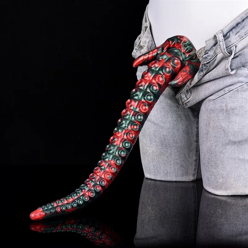 17.5 IN Extra Long Flexible Octopus Tentacle Anal Dildo 8 17.5 IN Extra Long Flexible Octopus Tentacle Anal Dildo 8