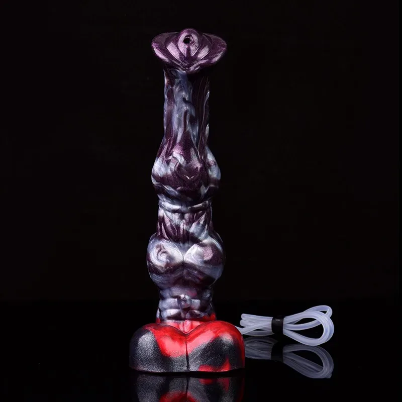 10.2 IN Ejaculating Knotted Horse Dildo Silicone Flexible Animal Penis 7 10.2 IN Ejaculating Knotted Horse Dildo Silicone Flexible Animal Penis 7