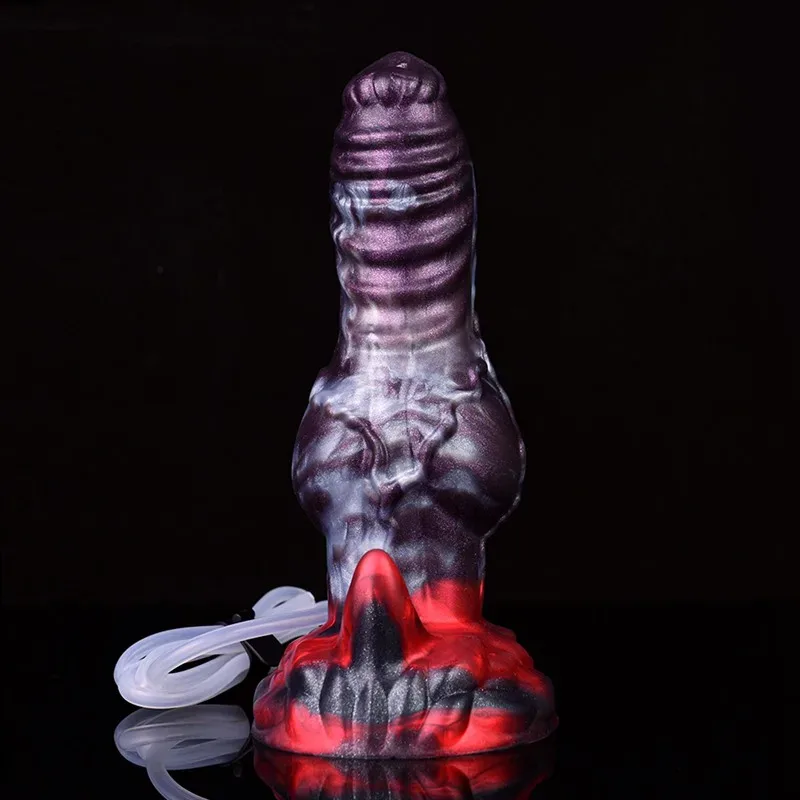 7.7 IN Ejaculating Dog Knot Dildo Squirting Animal Penis 7 7.7 IN Ejaculating Dog Knot Dildo Squirting Animal Penis 7