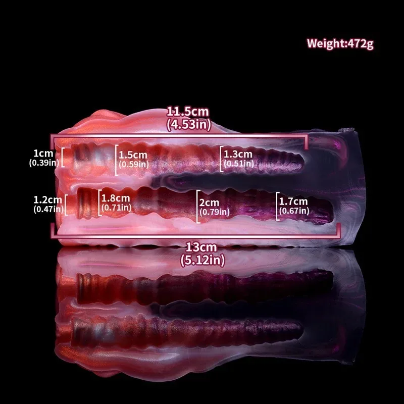 Fantasy Dog Airplane Cup Two Channel Silicone Wolf Pussy Toy 2 Fantasy Dog Airplane Cup Two Channel Silicone Wolf Pussy Toy 2