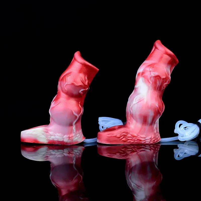 5 / 5.9 IN Ejaculating Double Knots Penis Sleeve Fantasy Cock Extender 14 5 / 5.9 IN Ejaculating Double Knots Penis Sleeve Fantasy Cock Extender 14