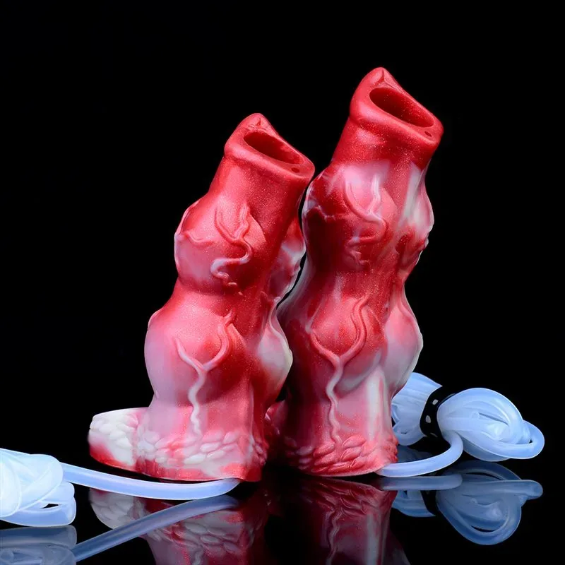 5 / 5.9 IN Ejaculating Double Knots Penis Sleeve Fantasy Cock Extender 16 5 / 5.9 IN Ejaculating Double Knots Penis Sleeve Fantasy Cock Extender 16