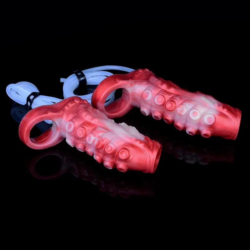4.9 / 5.5 IN Ejaculating Tentacle Penis Extension Silicone Cock Sleeve 14 4.9 / 5.5 IN Ejaculating Tentacle Penis Extension Silicone Cock Sleeve 14