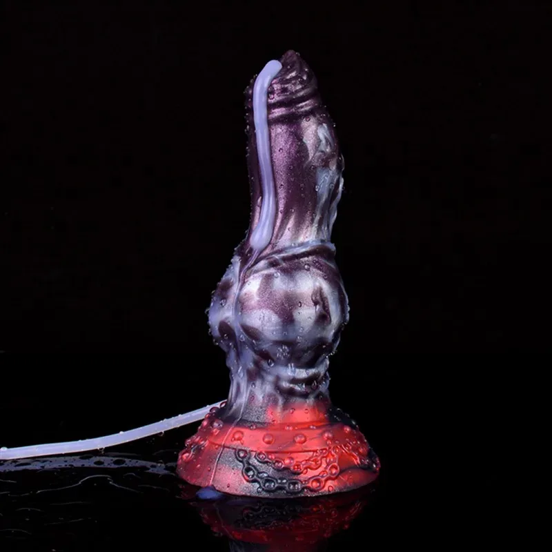 7.9 IN Ejaculating Dog Dildo Large Knot Squirting Sex Toy 13 7.9 IN Ejaculating Dog Dildo Large Knot Squirting Sex Toy 13