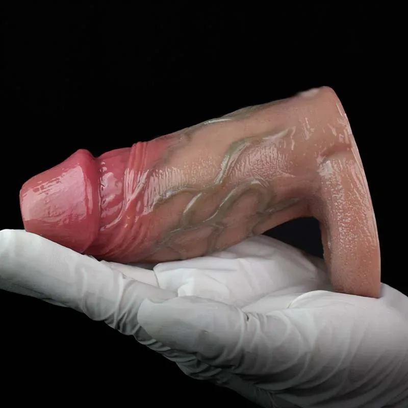 4.9 IN Real Feel Penis Extension Soft Silicone Men Cock Sheath 7 4.9 IN Real Feel Penis Extension Soft Silicone Men Cock Sheath 7