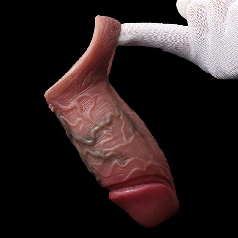 4.5 IN Premium Penis Sleeve Best Realistic Cock Extender 8 4.5 IN Premium Penis Sleeve Best Realistic Cock Extender 8