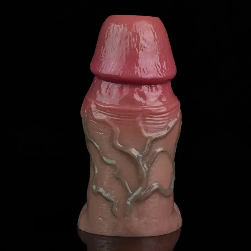 4.5 IN Realistic Penis Sleeve Soft Thick Cock Sheath 3 4.5 IN Realistic Penis Sleeve Soft Thick Cock Sheath 3