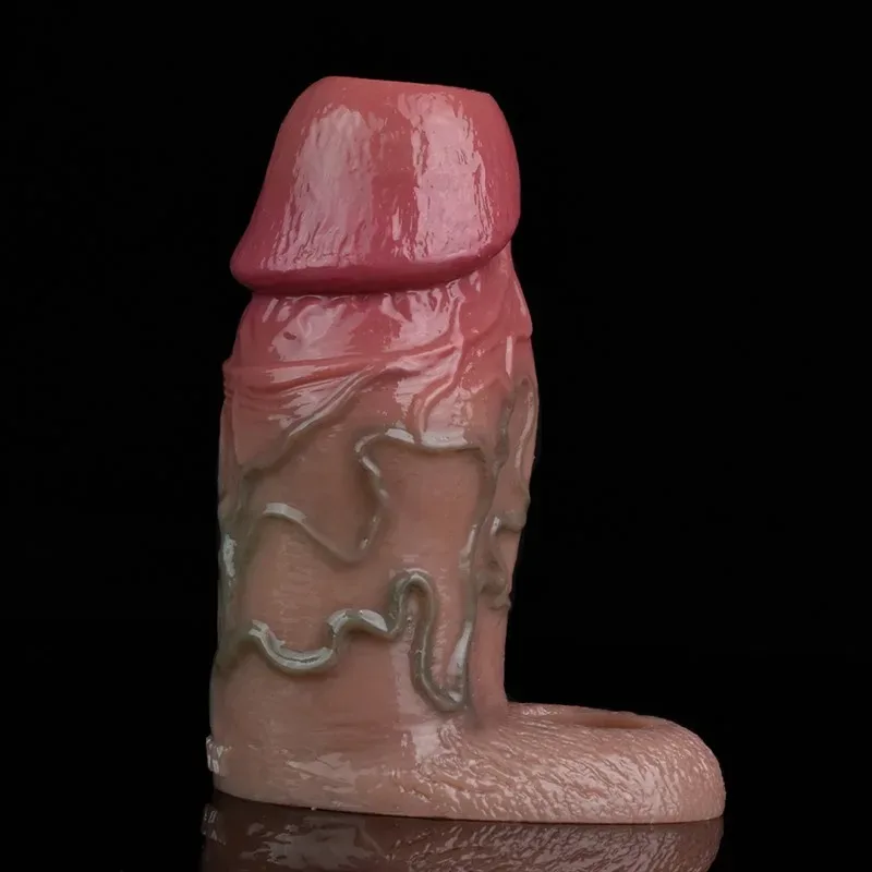 4.5 IN Realistic Penis Sleeve Soft Thick Cock Sheath 2 4.5 IN Realistic Penis Sleeve Soft Thick Cock Sheath 2