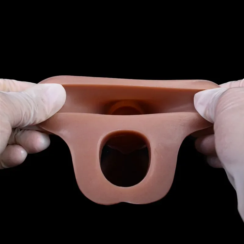 5.3 IN Knot Cock Sleeve Silicone Realistic Penis Sheath 11 5.3 IN Knot Cock Sleeve Silicone Realistic Penis Sheath 11