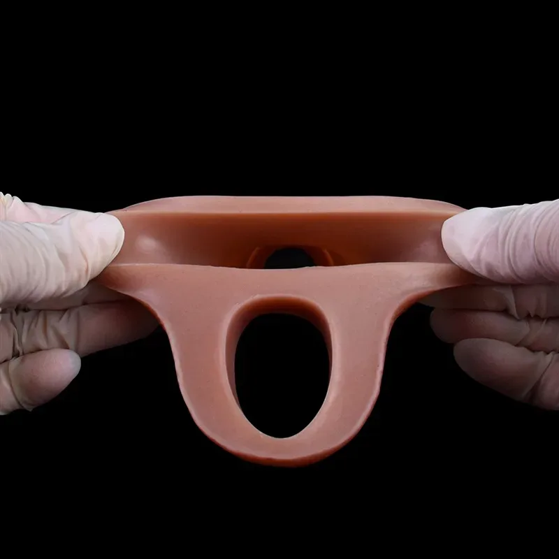 5.3 IN Silicone Lifelike Penis Extender Textured Cock Sleeve 11 5.3 IN Silicone Lifelike Penis Extender Textured Cock Sleeve 11