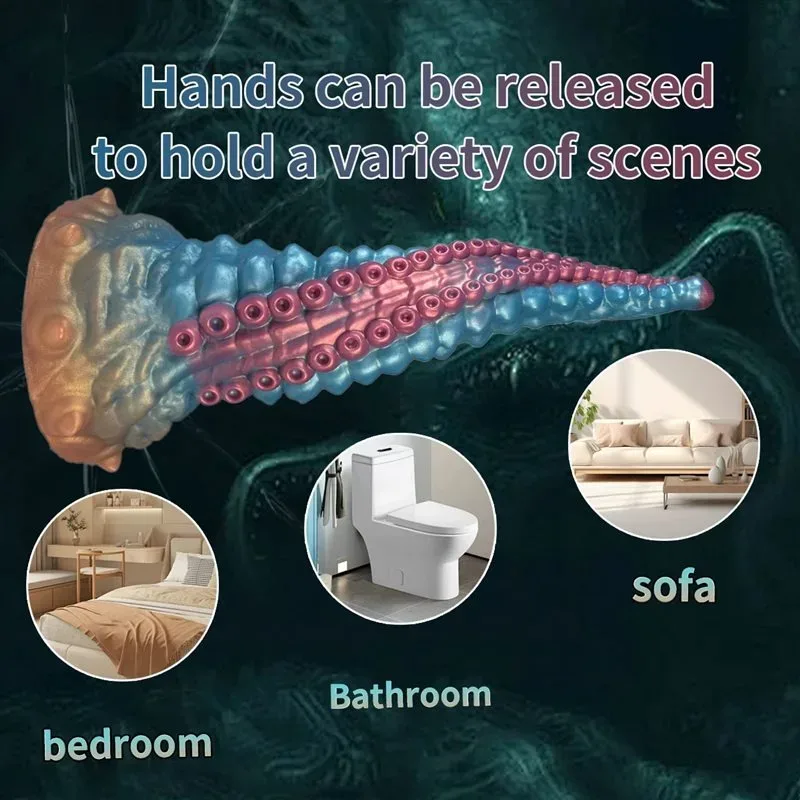 10 Inch Fantasy Tentacle Dildo Soft Bendable Octopus Anal Toy 5 10 Inch Fantasy Tentacle Dildo Soft Bendable Octopus Anal Toy 5