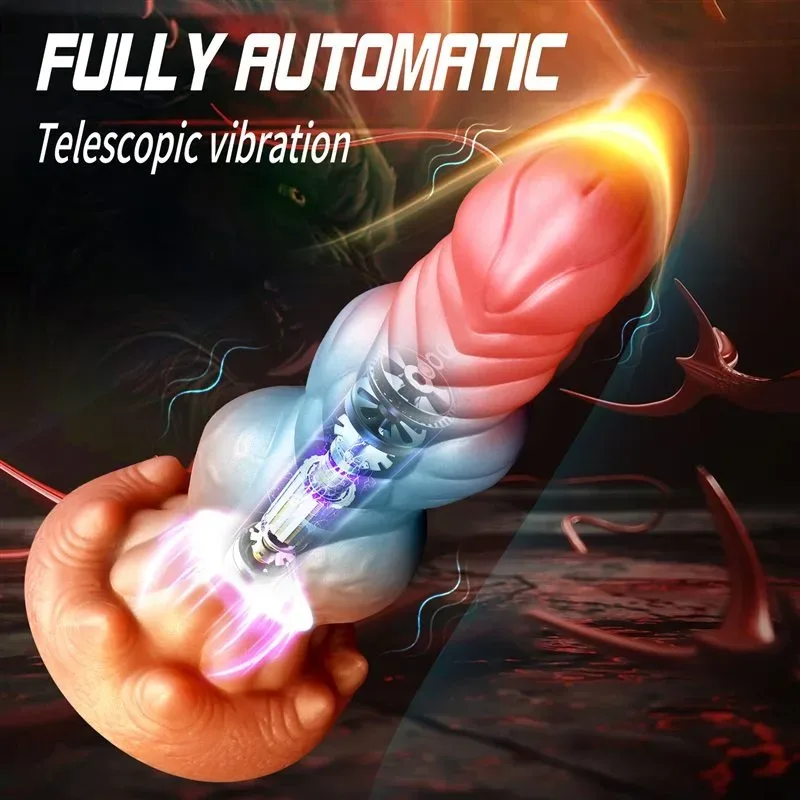 10 Inch Thrusting Vibrating Fantasy Dragon Knot Dildo Vibrator 3 10 Inch Thrusting Vibrating Fantasy Dragon Knot Dildo Vibrator 3