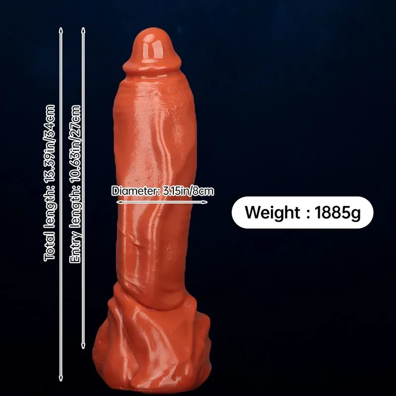 13 IN Long 3.1 IN Wide Large Girthy PVC Realistic Dildo 1 13 IN Long 3.1 IN Wide Large Girthy PVC Realistic Dildo 1