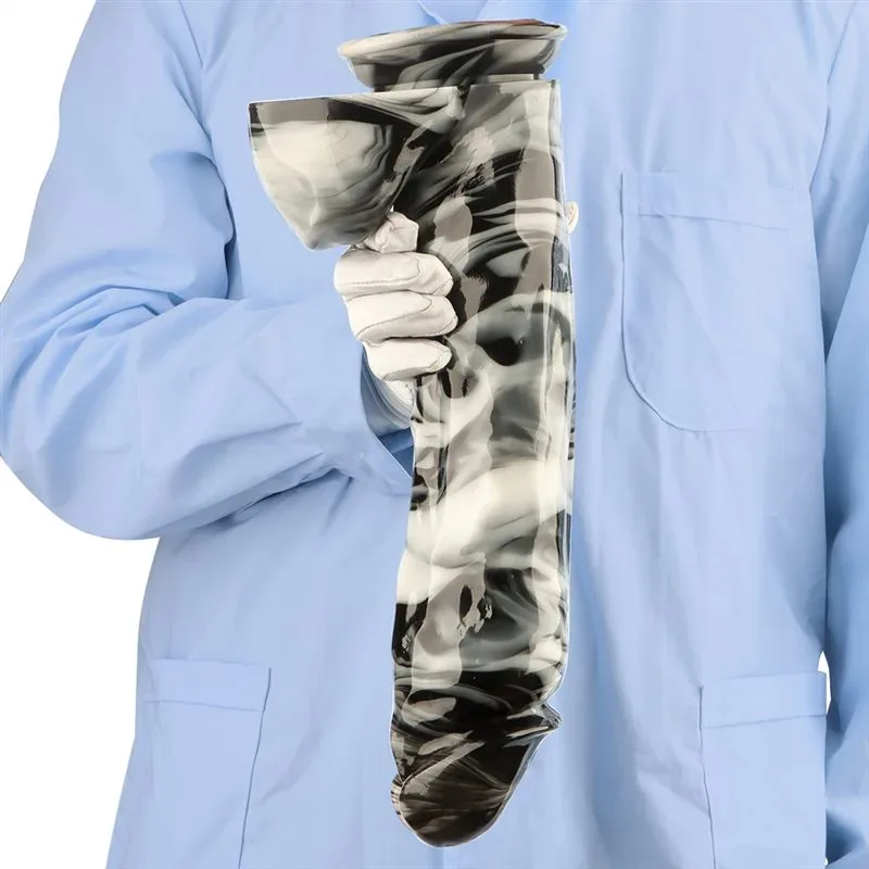 14 Inch Long 2.7 Inch Wide Giant Black-and-White PVC Realistic Dildo 9 14 Inch Long 2.7 Inch Wide Giant Black-and-White PVC Realistic Dildo 9