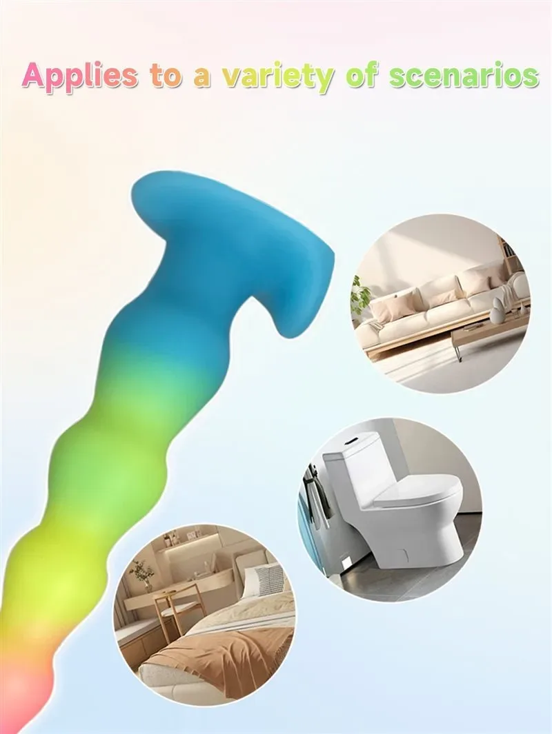 14 Inch Long Flexible Luminous Anal Beads Dildo Plug Toy 6 14 Inch Long Flexible Luminous Anal Beads Dildo Plug Toy 6