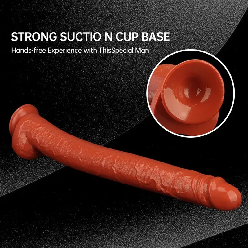 22.5 IN Super Long 2.5 IN Wide Brown Flexible PVC Dildo 5 22.5 IN Super Long 2.5 IN Wide Brown Flexible PVC Dildo 5