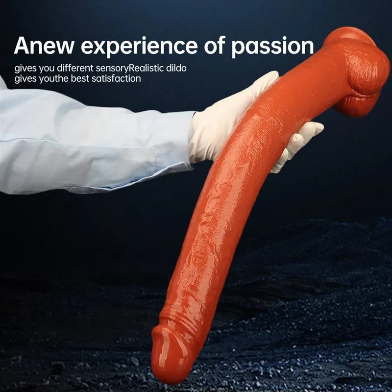 22.5 IN Super Long 2.5 IN Wide Brown Flexible PVC Dildo 3 22.5 IN Super Long 2.5 IN Wide Brown Flexible PVC Dildo 3