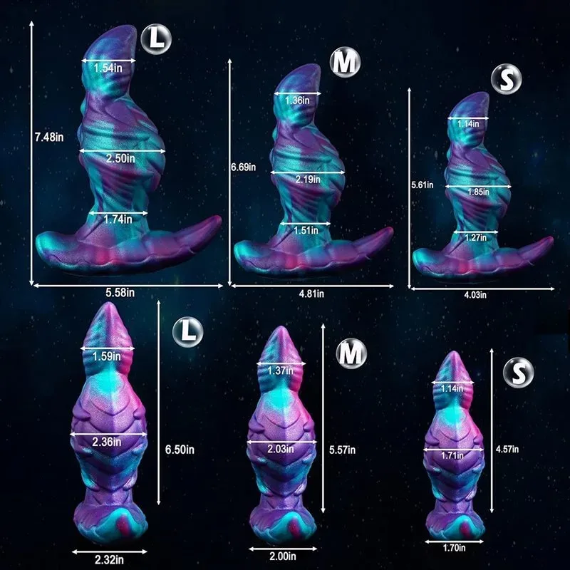 5.5/6.5/7.5 Inch Wearable Fantasy Tapered Tip Anal Plug 1 5.5/6.5/7.5 Inch Wearable Fantasy Tapered Tip Anal Plug 1