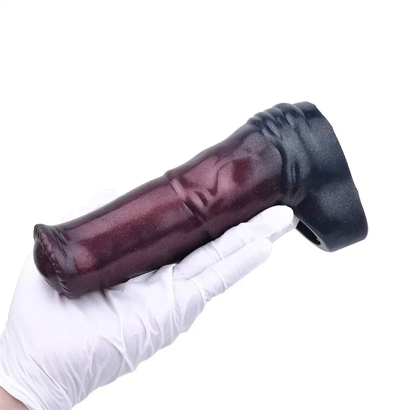 6.7 IN Silicone Horse Cock Sleeve Fantasy Penis Extension 6 6.7 IN Silicone Horse Cock Sleeve Fantasy Penis Extension 6