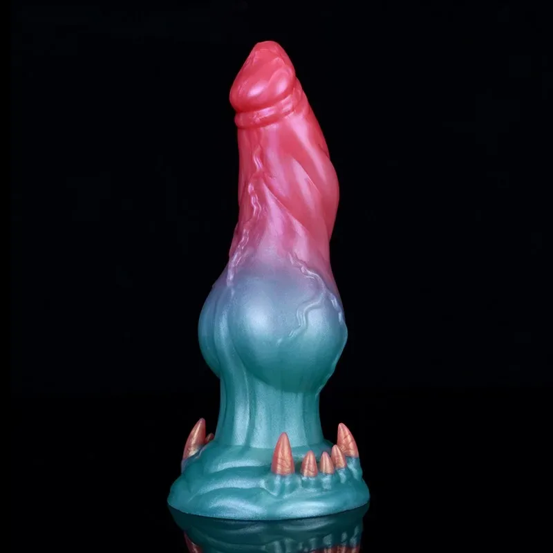 7 Inch Dog Dildo with Big Knot Fantasy Silicone Animal Penis 3 7 Inch Dog Dildo with Big Knot Fantasy Silicone Animal Penis 3