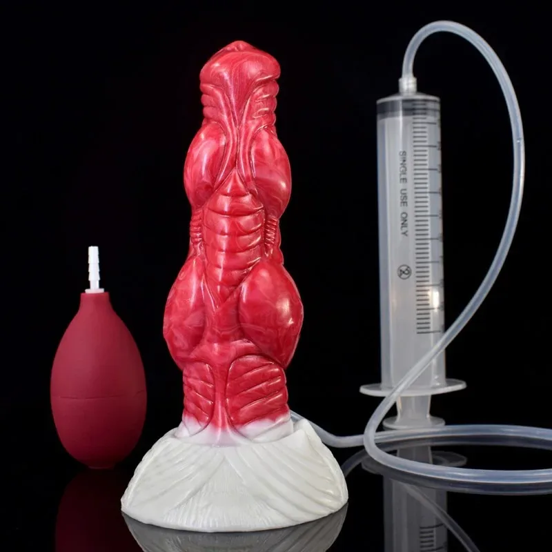 7.5 Inch Ejaculating Knot Dildo Squirting Animal Sex Toy 2 7.5 Inch Ejaculating Knot Dildo Squirting Animal Sex Toy 2