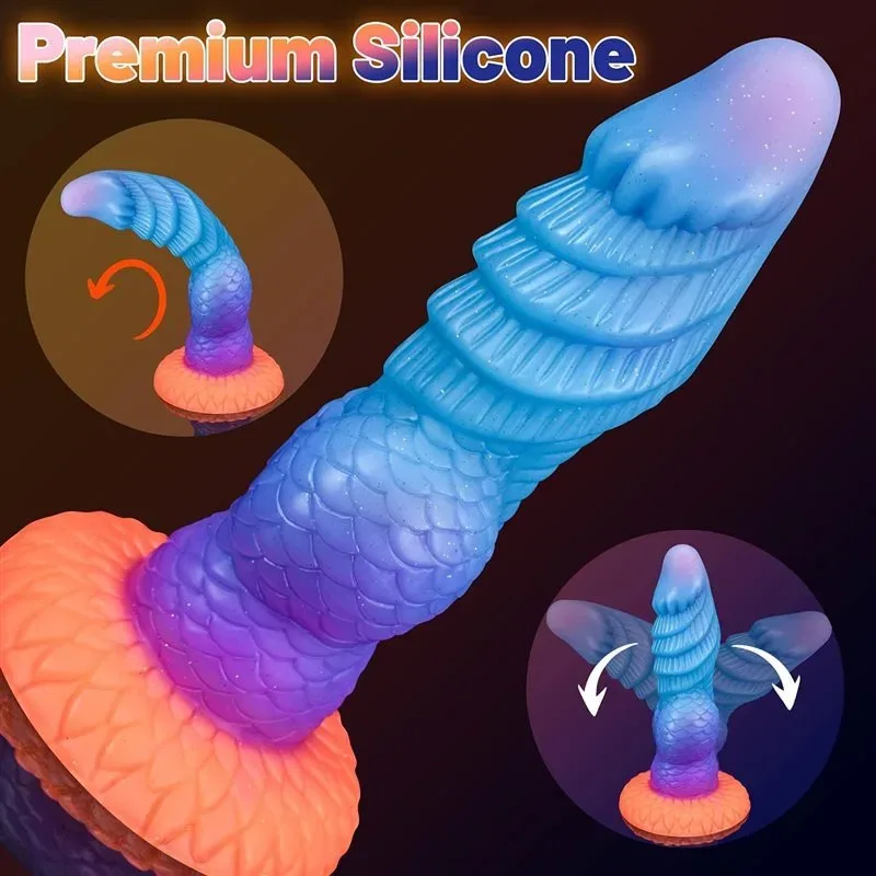7.5 Inch Fantasy Dragon Knot Dildo Luminous Exotic Sex Toy 3 7.5 Inch Fantasy Dragon Knot Dildo Luminous Exotic Sex Toy 3