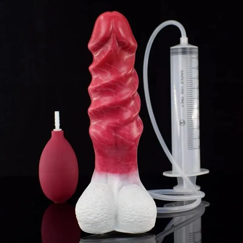 8 Inch Ejaculating Dilldo with Balls Squirting Sex toy 2 8 Inch Ejaculating Dilldo with Balls Squirting Sex toy 2