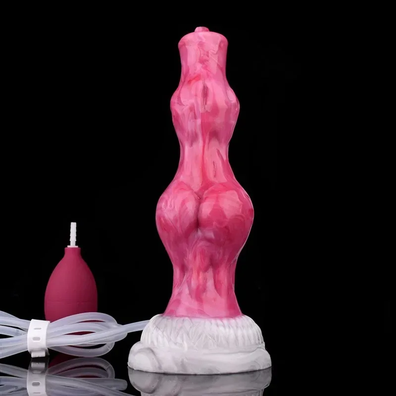 8 Inch Ejaculating Double Knot Dildos Squirting Sex Toy 3 8 Inch Ejaculating Double Knot Dildos Squirting Sex Toy 3