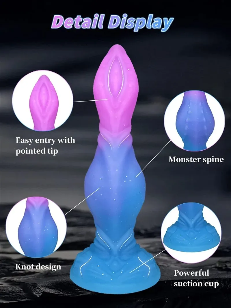 8.5 Inch Fantasy Tapered Head Exciting Monster Knot Dildo Toy 3 8.5 Inch Fantasy Tapered Head Exciting Monster Knot Dildo Toy 3